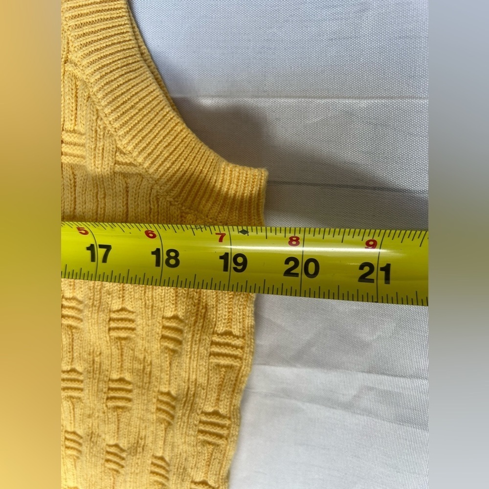 Tasso Elba Yellow Golf Seater Vest - Picture 3 of 7